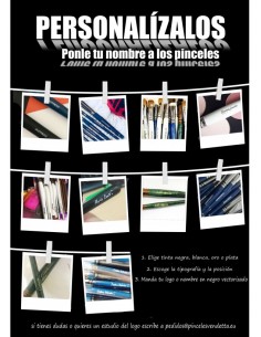 PERSONALIZA TUS PINCELES